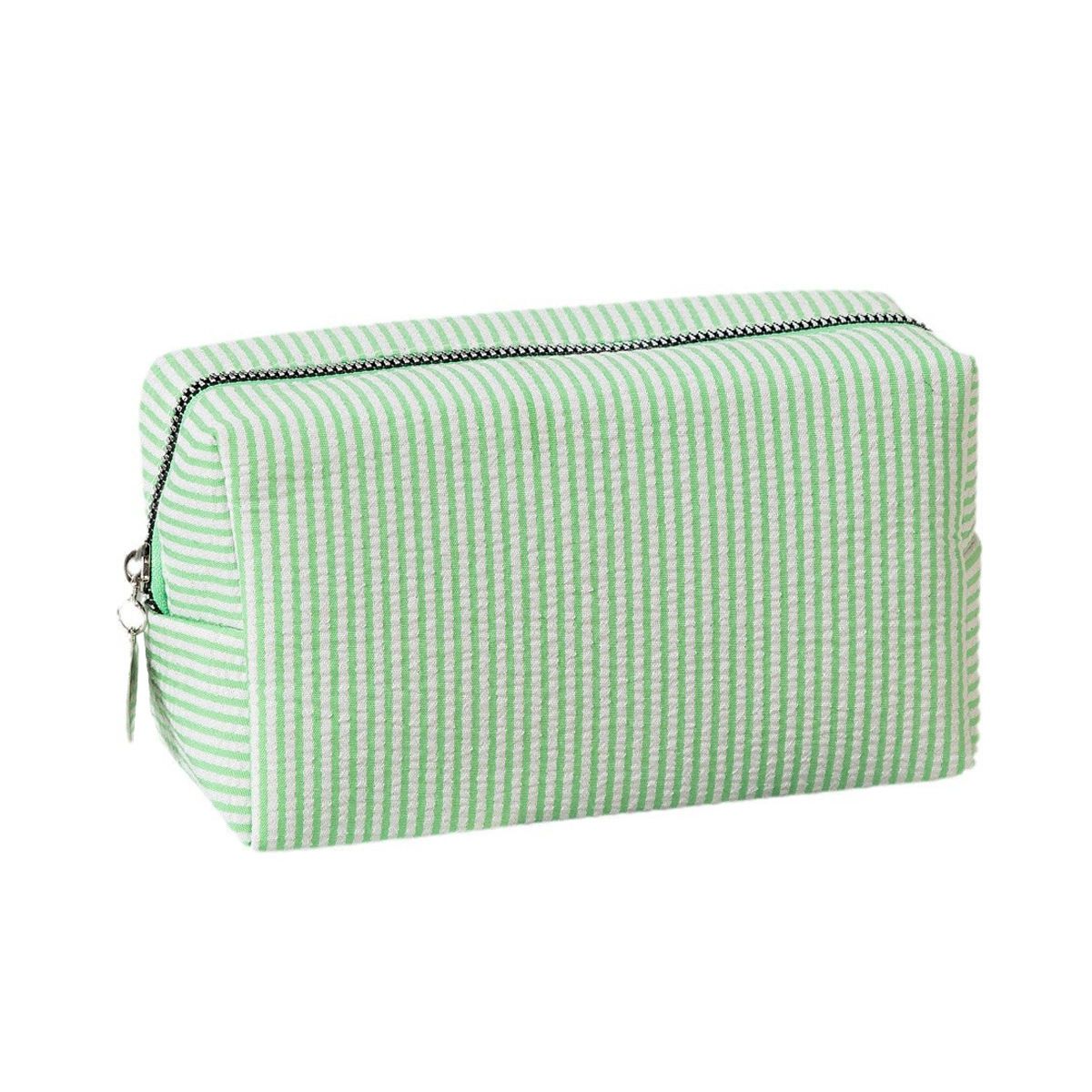 Striped Cosmetic Pouch